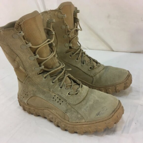 ROCKY 105 S2V AR670-1 APPROVED SPECIAL OPS TAN VENTED sz7M COMBAT BOOTS NM 01081